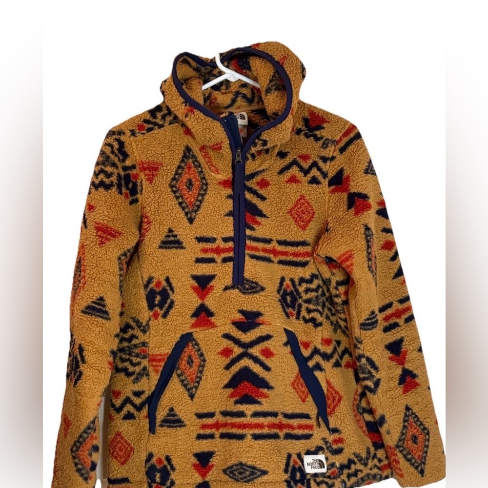 The North Face Campshire Cedar Brown California Geo Print Fleece Womens M